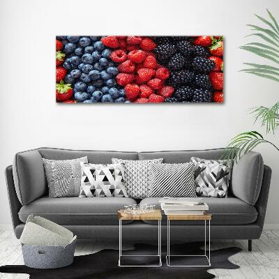 Glass art print Forest fruits