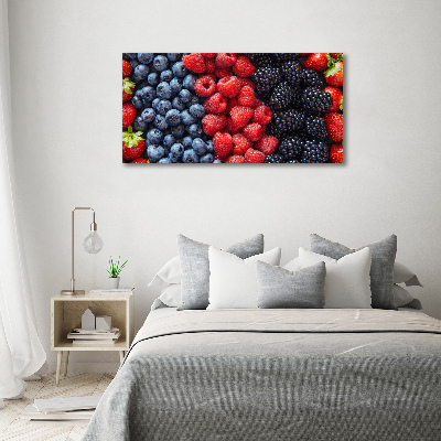 Glass art print Forest fruits