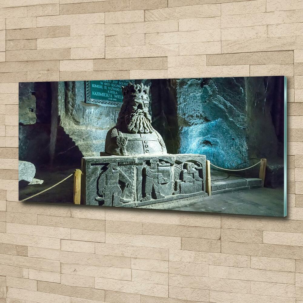 Photo printed on glass Salt mine