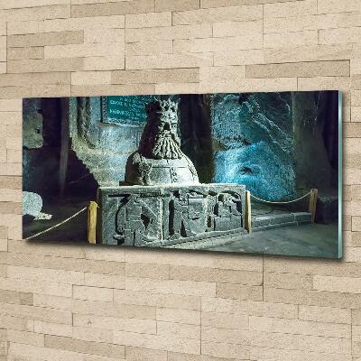 Photo printed on glass Salt mine