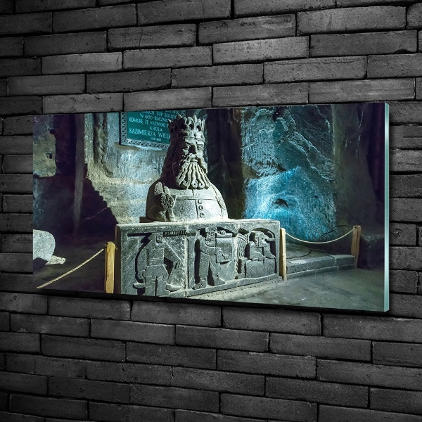 Photo printed on glass Salt mine