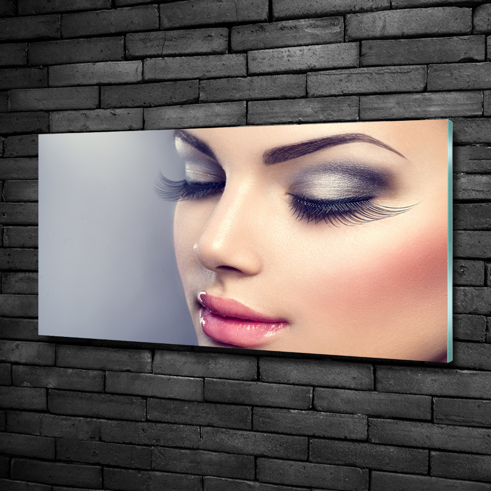 Photo printed on glass Perfect makeup