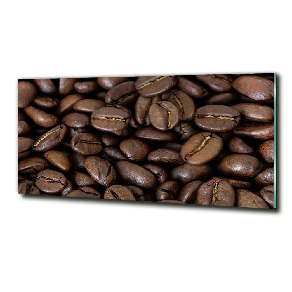 Wall art on glass Coffee beans