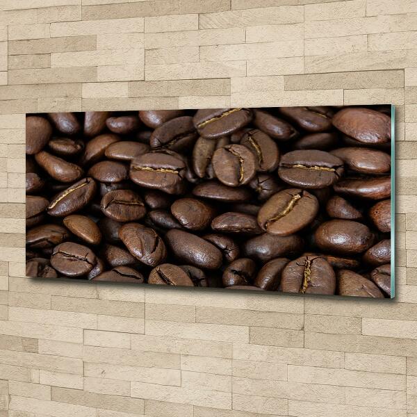 Wall art on glass Coffee beans