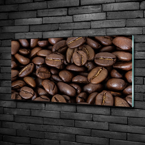 Wall art on glass Coffee beans