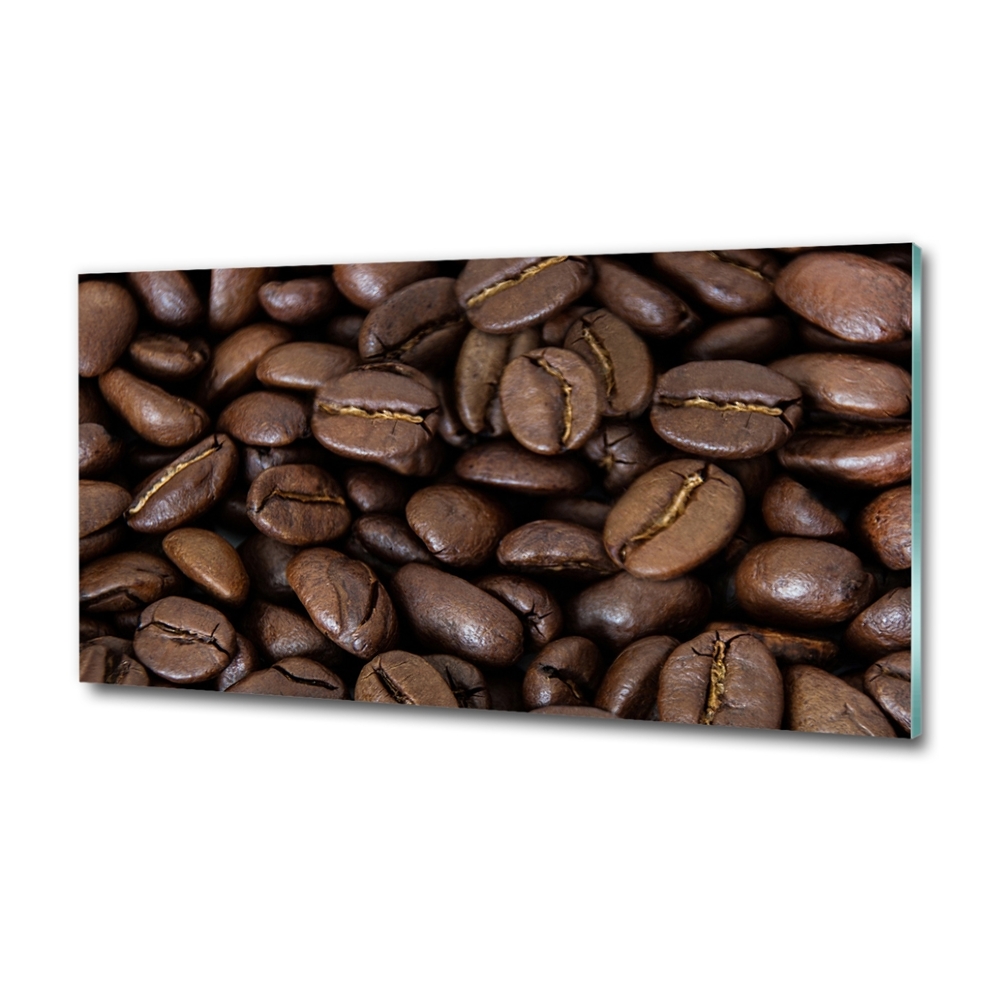 Wall art on glass Coffee beans