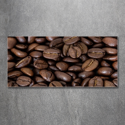 Wall art on glass Coffee beans