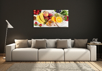 Wall art on glass Fruit and honey