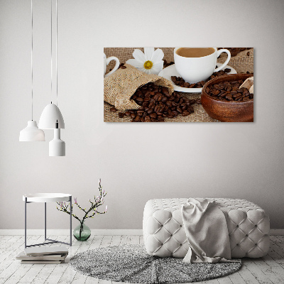 Glass art print Coffee with milk