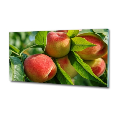 Glass art print Peaches