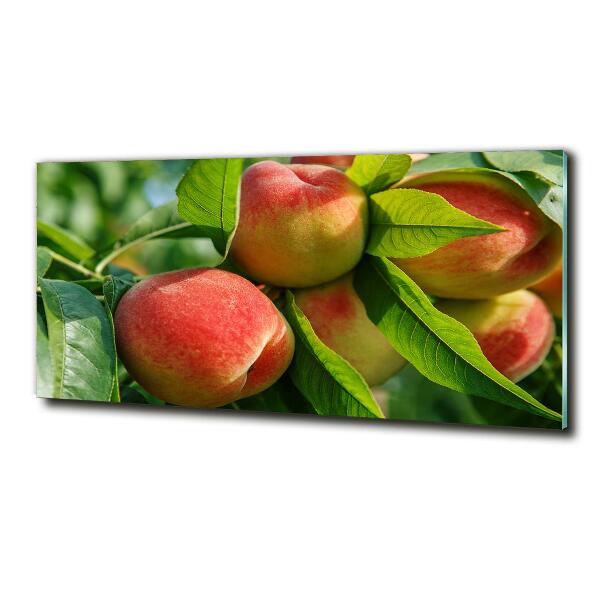 Glass art print Peaches