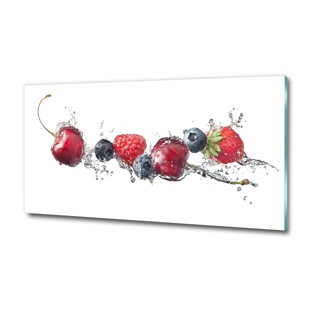 Wall art on glass Forest fruits