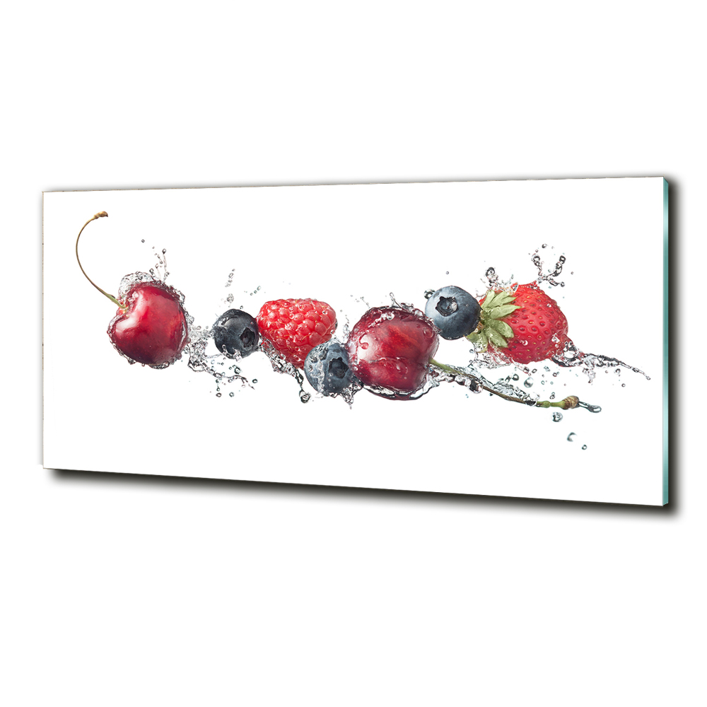 Wall art on glass Forest fruits