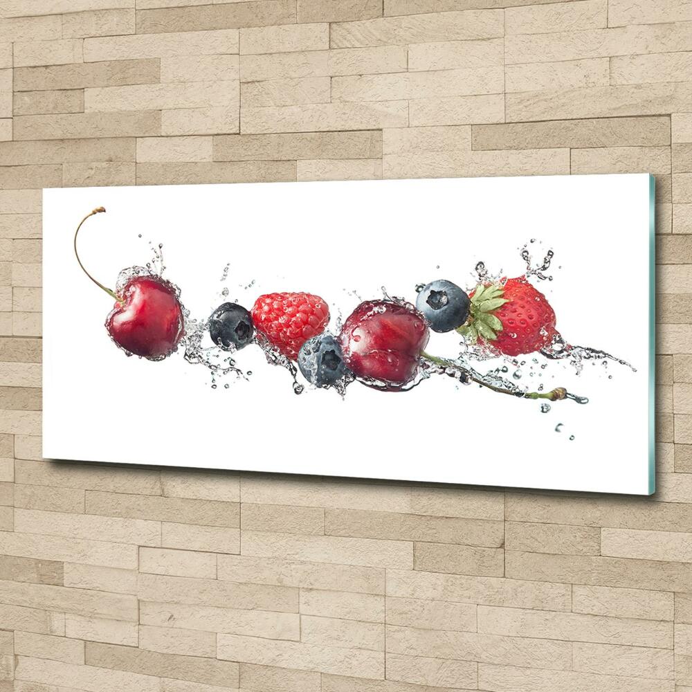 Wall art on glass Forest fruits