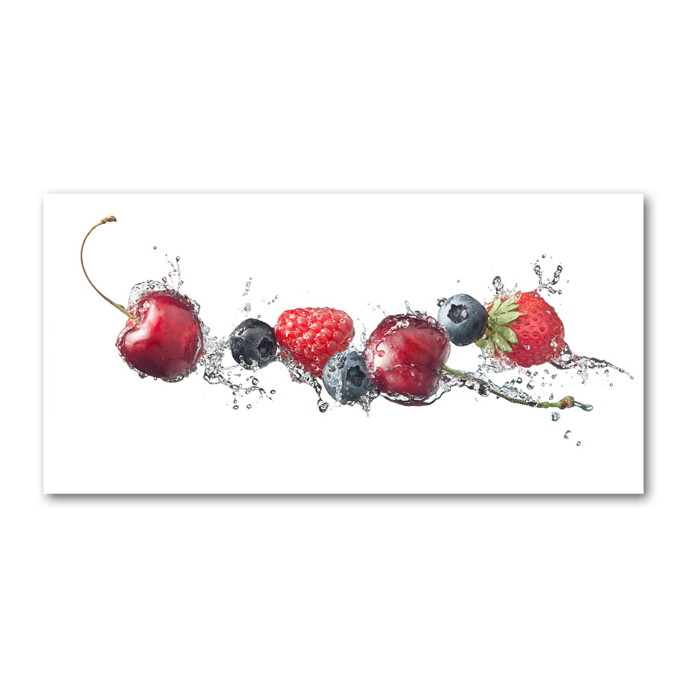 Wall art on glass Forest fruits