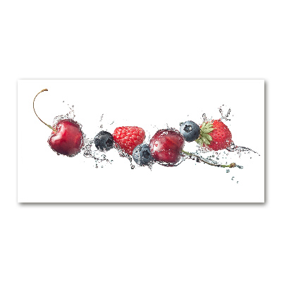 Wall art on glass Forest fruits