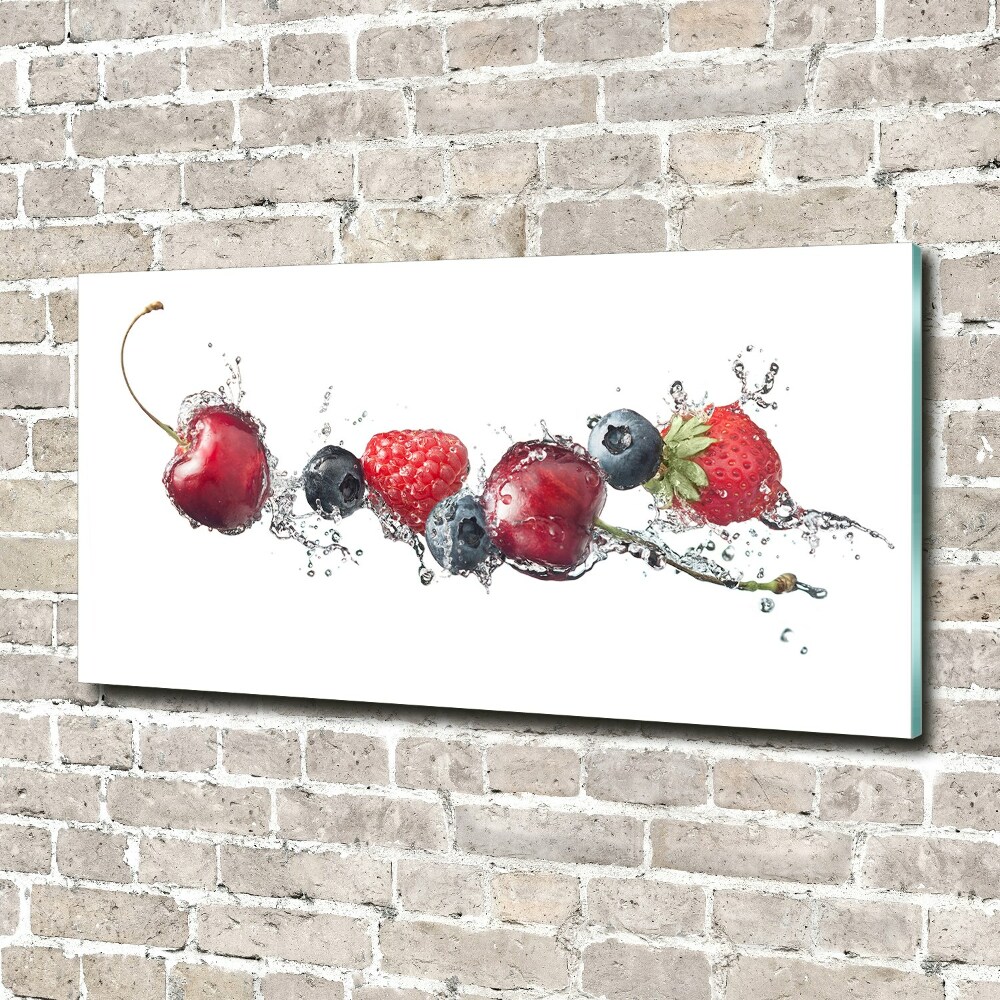 Wall art on glass Forest fruits