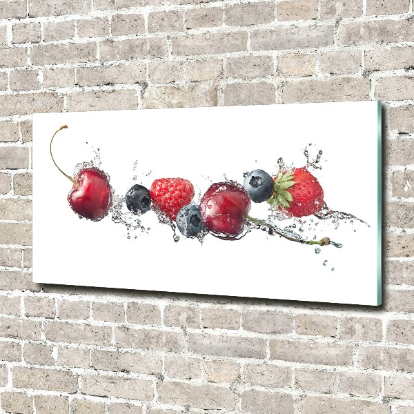 Wall art on glass Forest fruits