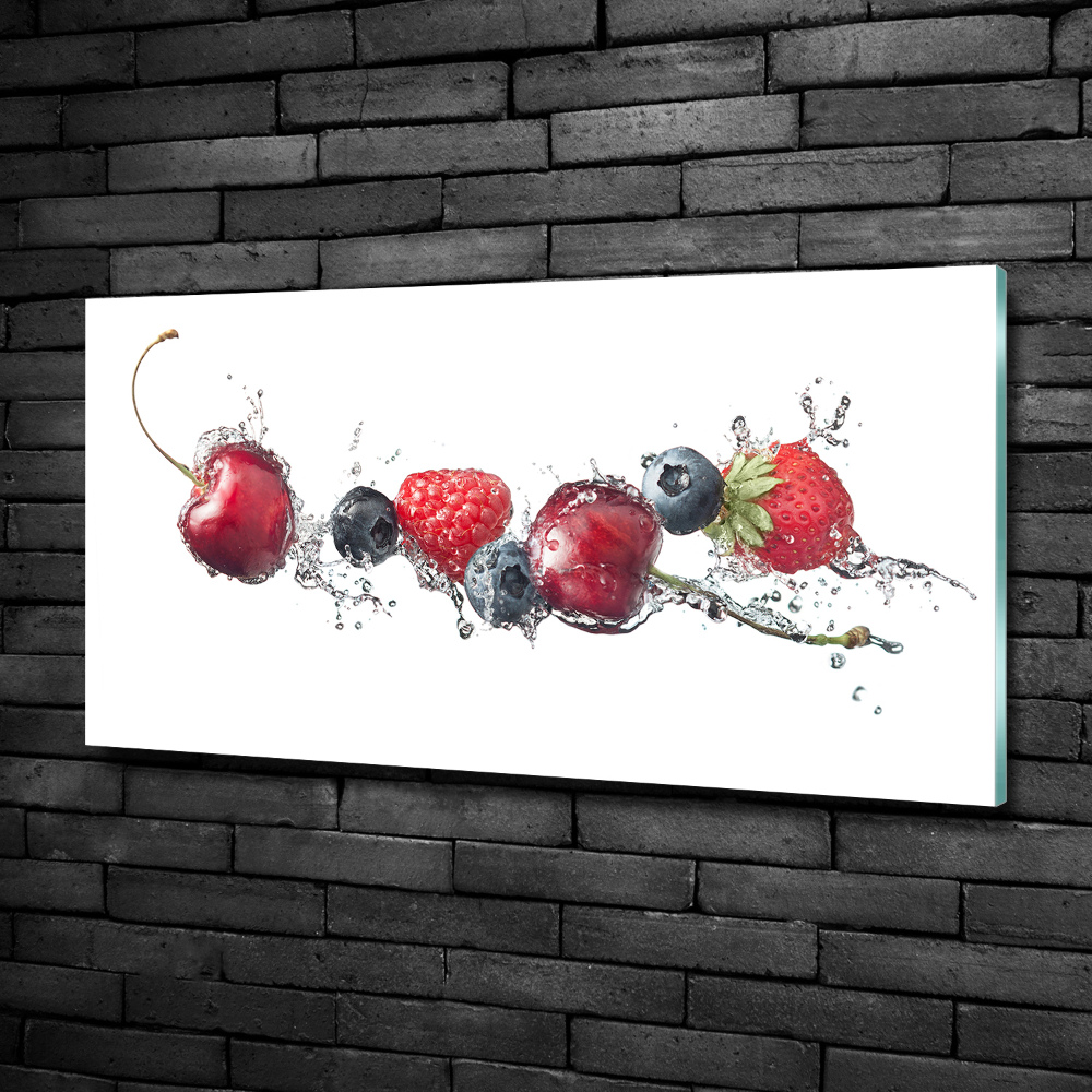 Wall art on glass Forest fruits