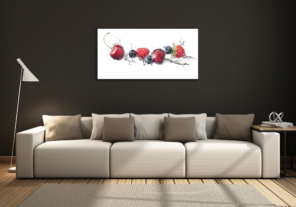 Wall art on glass Forest fruits