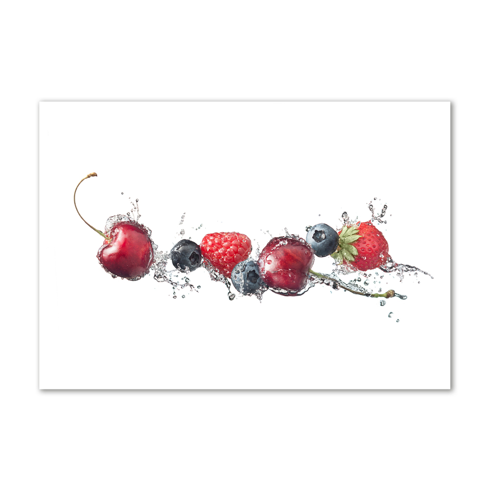 Wall art on glass Forest fruits