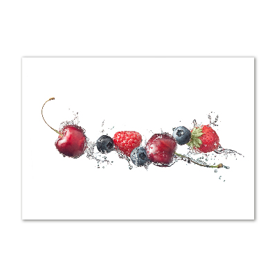 Wall art on glass Forest fruits