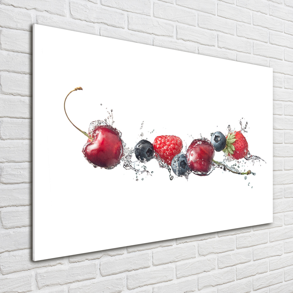 Wall art on glass Forest fruits