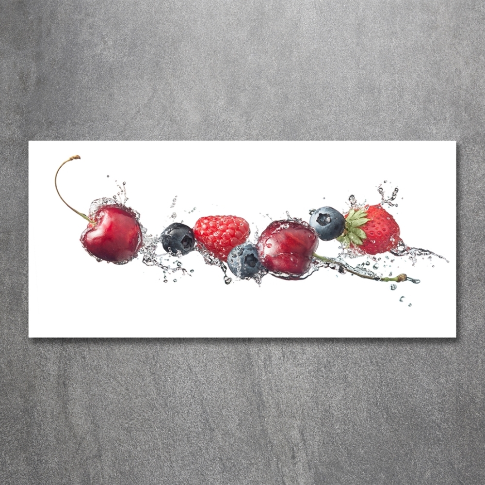 Wall art on glass Forest fruits