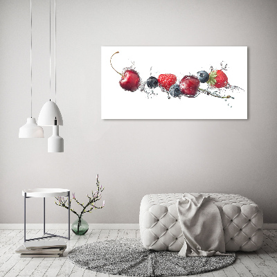 Wall art on glass Forest fruits