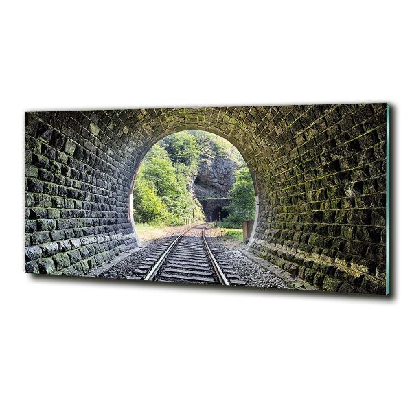 Photo printed on glass Railway tunnel