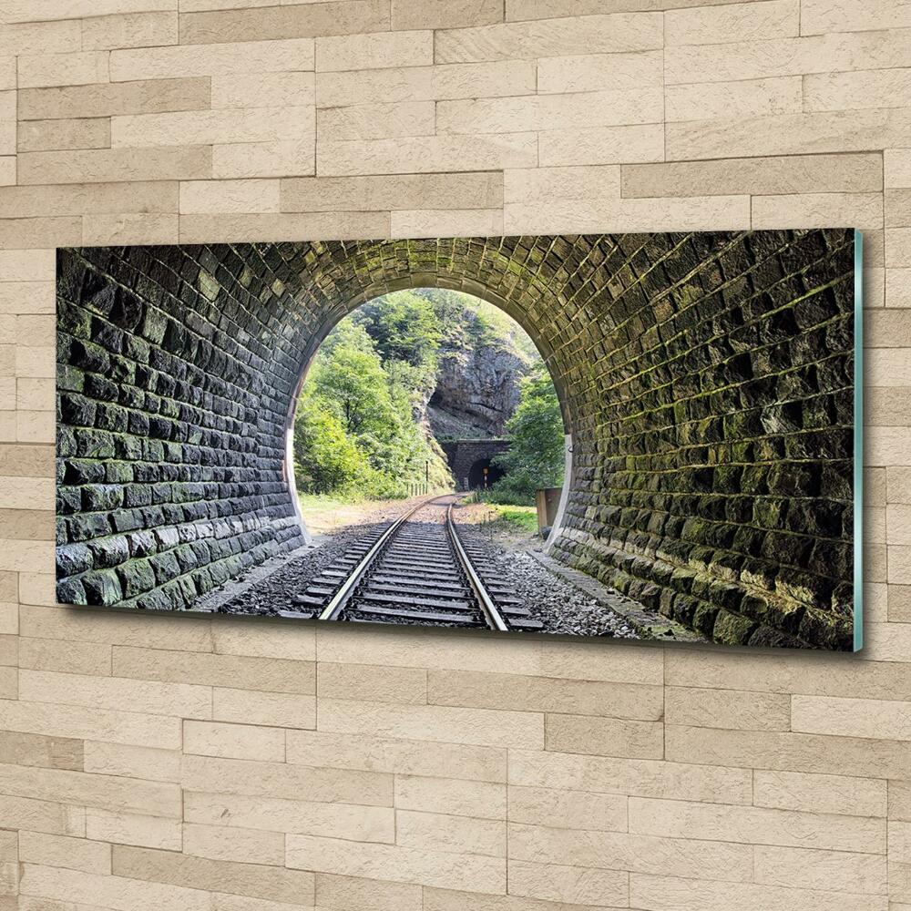 Photo printed on glass Railway tunnel