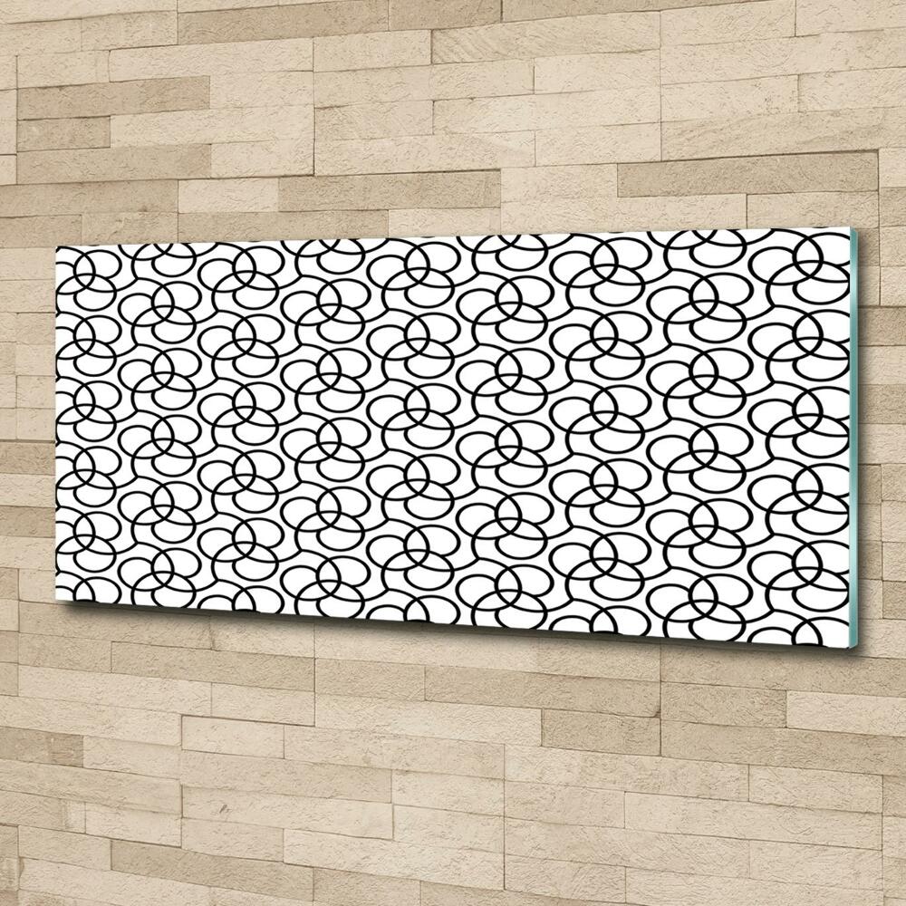 Wall art on glass Geometric background