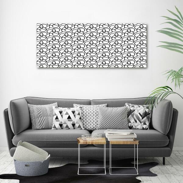 Wall art on glass Geometric background