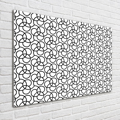 Wall art on glass Geometric background