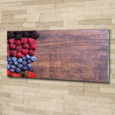 Wall art on glass Forest fruits