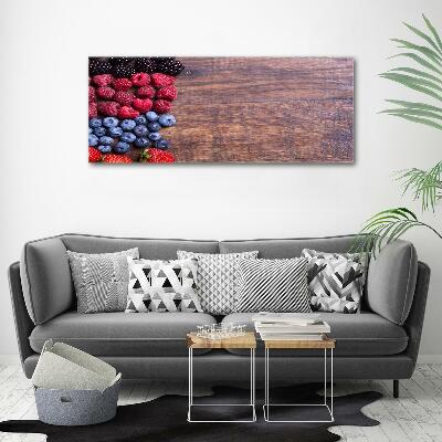 Wall art on glass Forest fruits