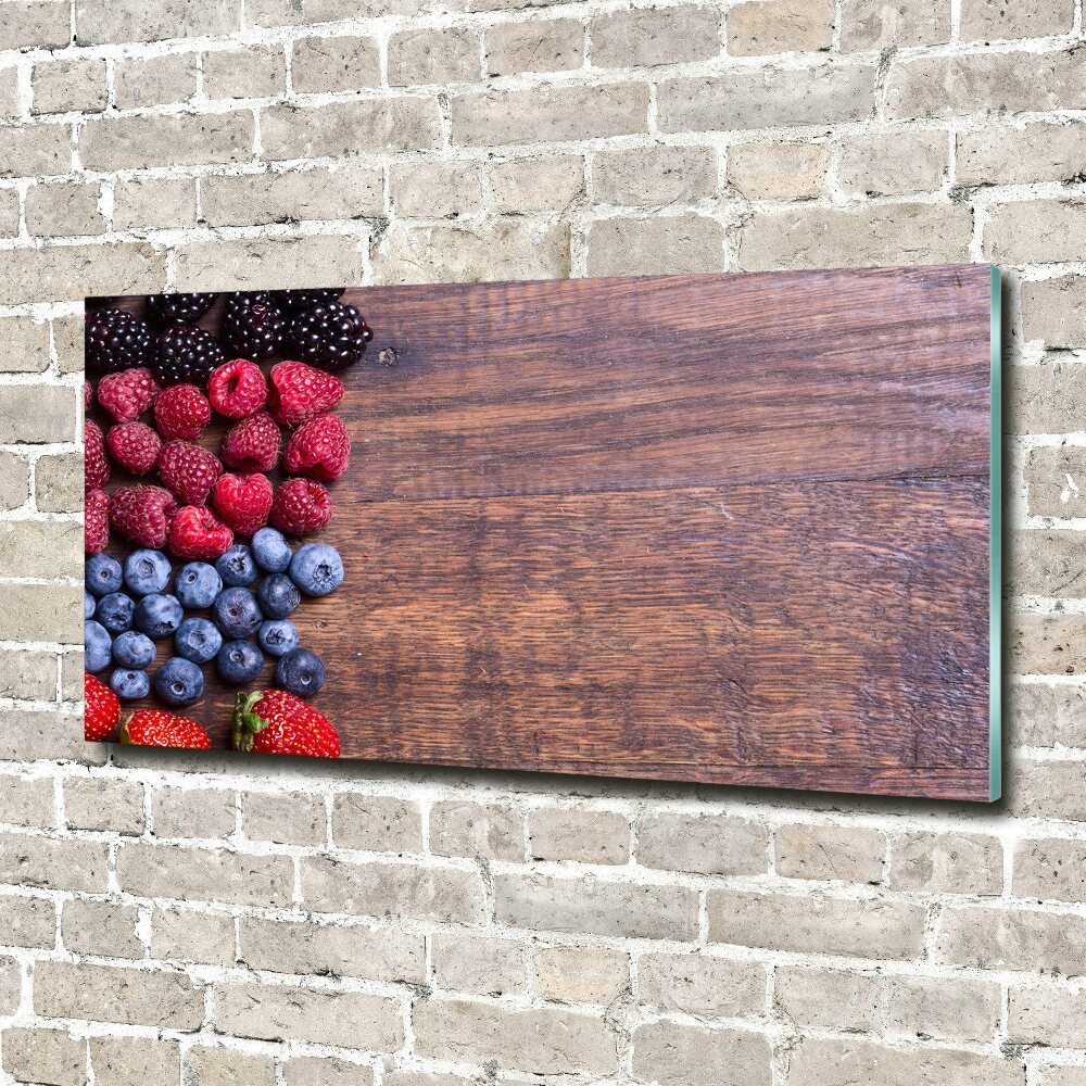 Wall art on glass Forest fruits