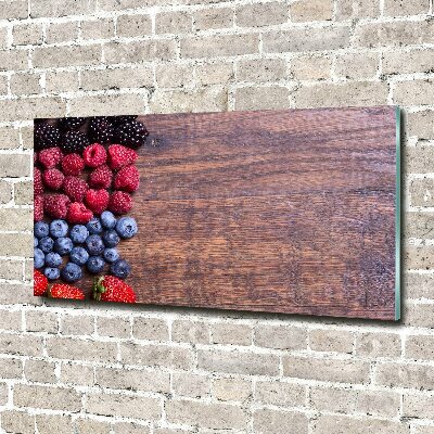 Wall art on glass Forest fruits