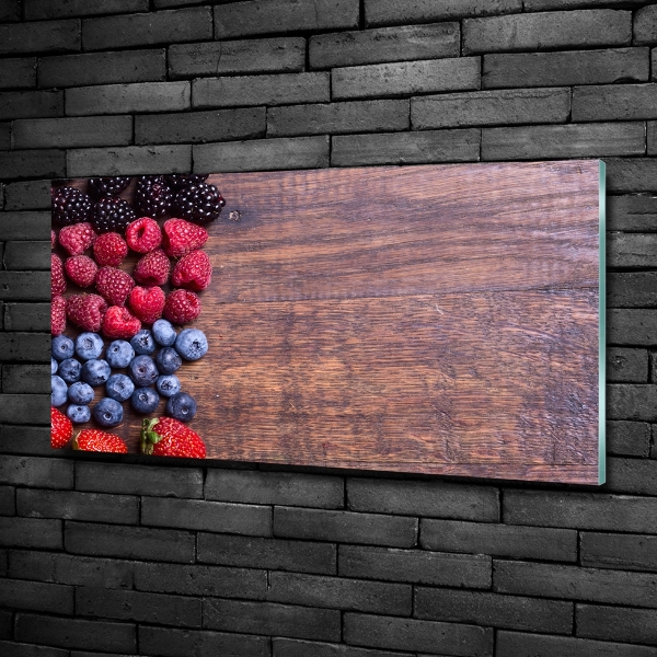 Wall art on glass Forest fruits