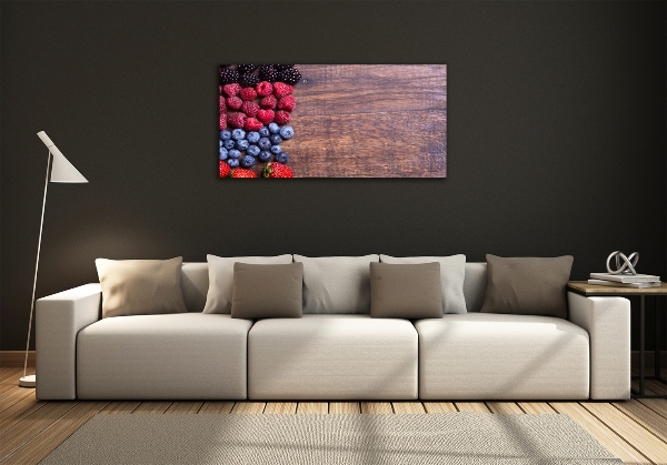 Wall art on glass Forest fruits