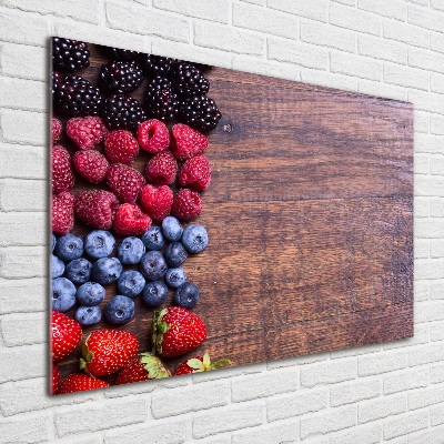 Wall art on glass Forest fruits