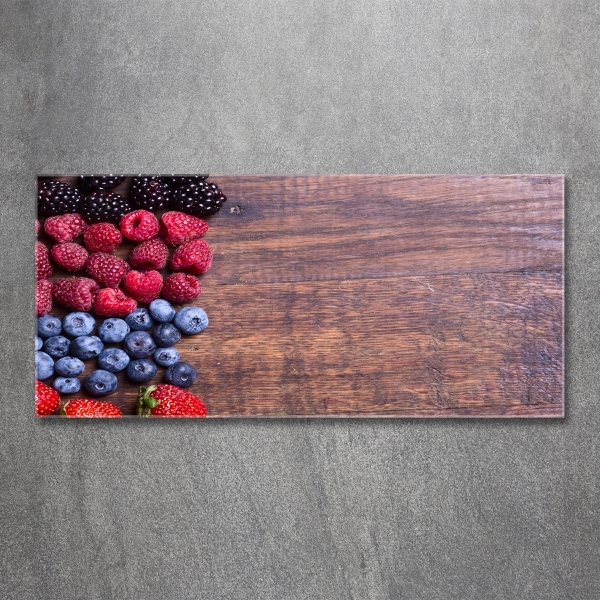 Wall art on glass Forest fruits