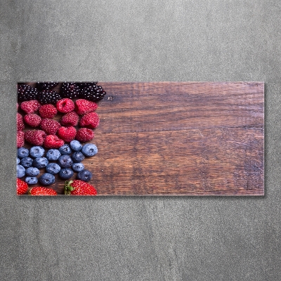 Wall art on glass Forest fruits