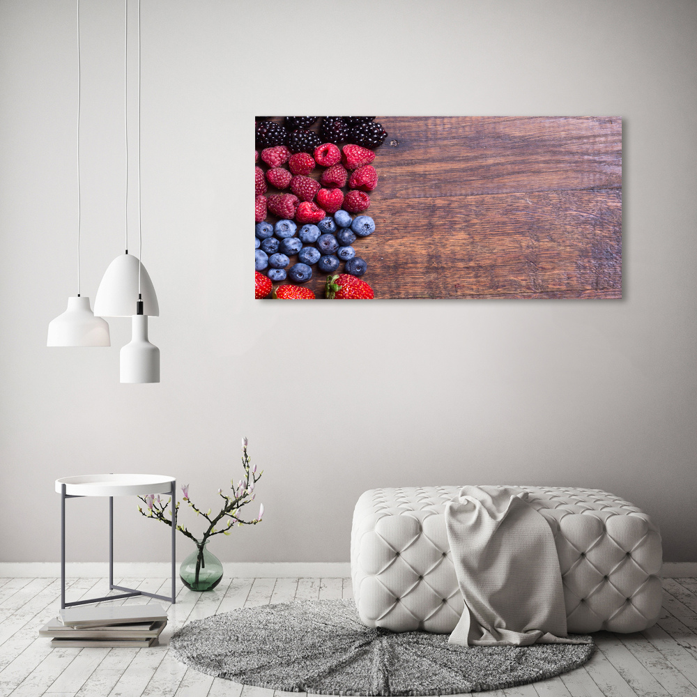 Wall art on glass Forest fruits