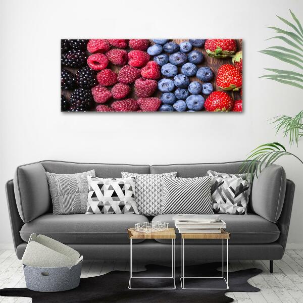 Glass art print Forest fruits