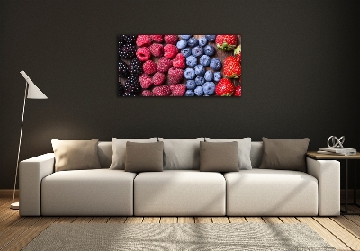 Glass art print Forest fruits