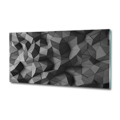 Glass art print Abstract 3d background