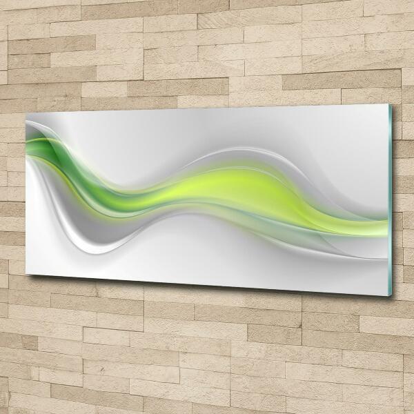 Wall art on glass Wave abstraction