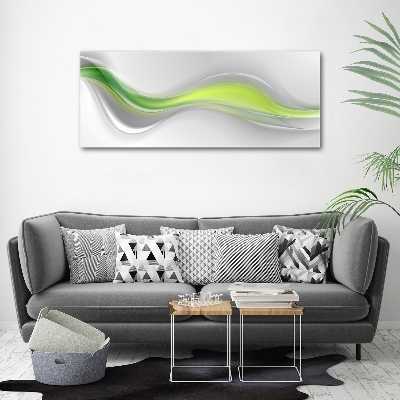 Wall art on glass Wave abstraction