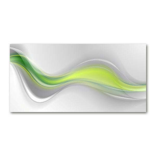 Wall art on glass Wave abstraction